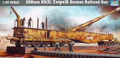 German &quot;Leopold&quot; 280mm railway gun  (Trumpeter 0207)  80€
